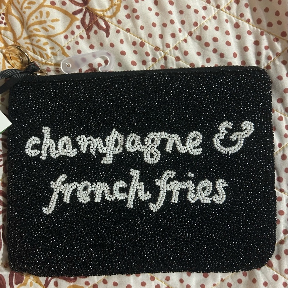 Kate Spade Target Black Beaded Clutch